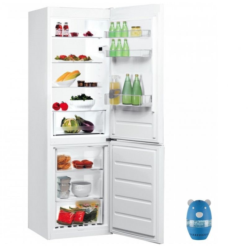 Réfrigérateur frigo combiné blanc 339l froid statique low frost INDESIT  1163321 Pas Cher 