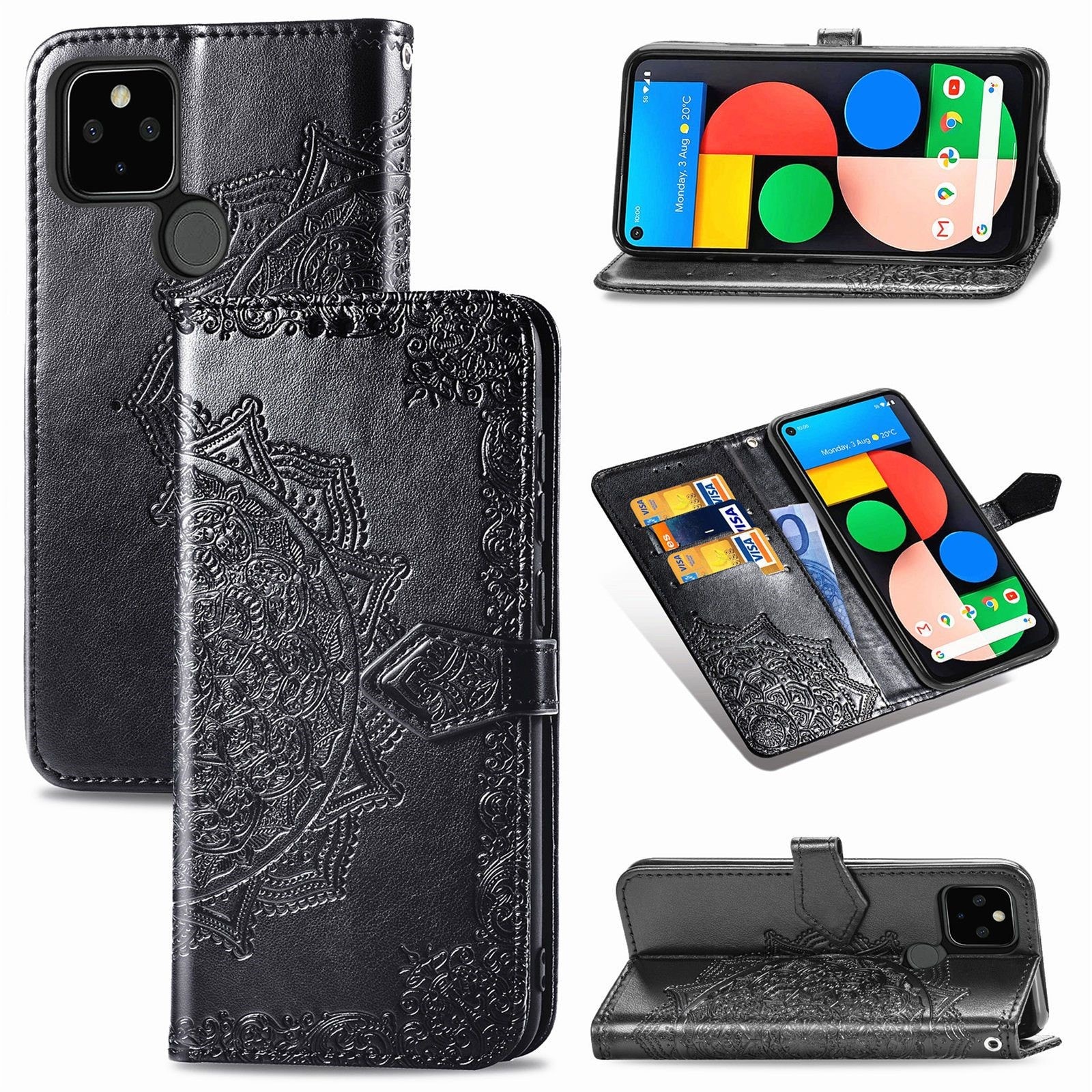 Coque De Téléphone Saint Louis - Pour Google Pixel 2 à 9 Et Nexus - Noire - Personnalisable