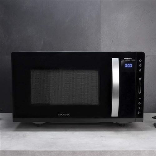 CECOTEC - Grandheat 2300 Flatbed Touch Black - Micro-ondes sans plateau -  23L - 800W CECOTEC Pas Cher 