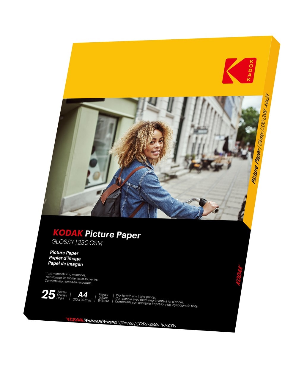 Papier Photo Brillant KODAK Ultra Premium A4 - Pack De 25 Feuilles, 280g/m², Pour Impressions Jet D'encre