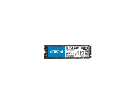 Crucial - ssd interne - p2 - 2to - m.2 nvme (ct2000p2ssd8) CRUCIAL