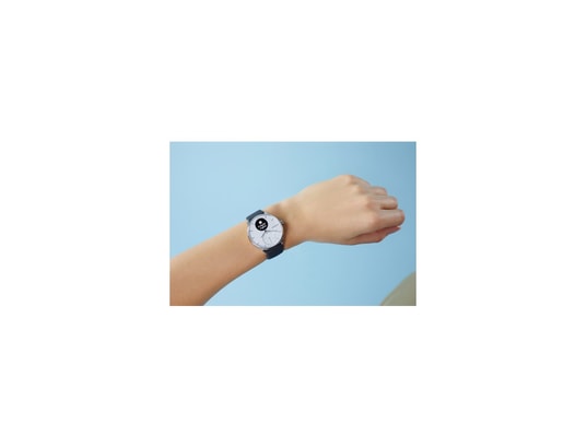 Montre connectée hybride - withings - scanwatch 42mm - blanc