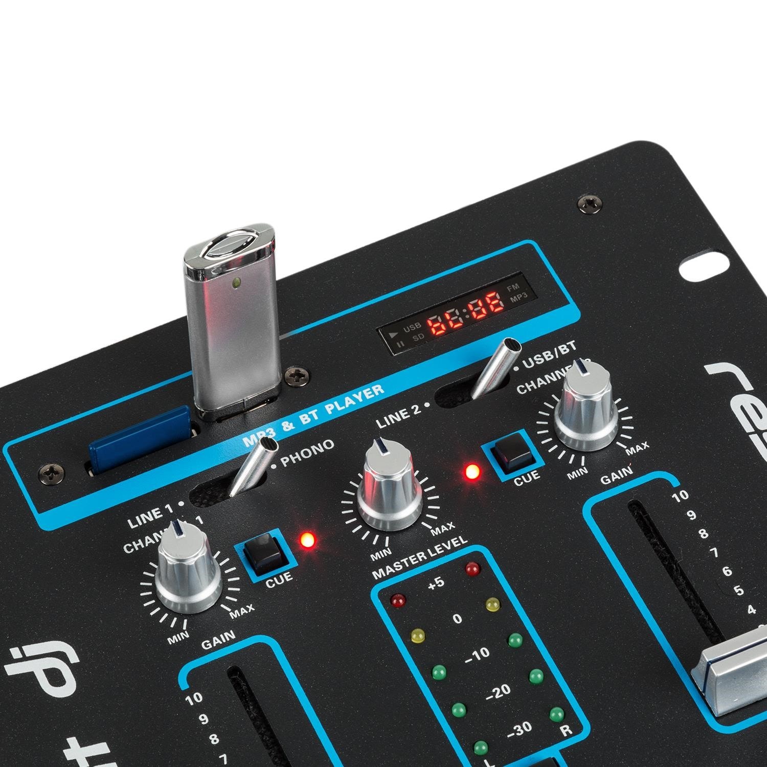 Resident DJ DJ-21 BT DJ-Mixer Table de mixage Bluetooth USB - noir