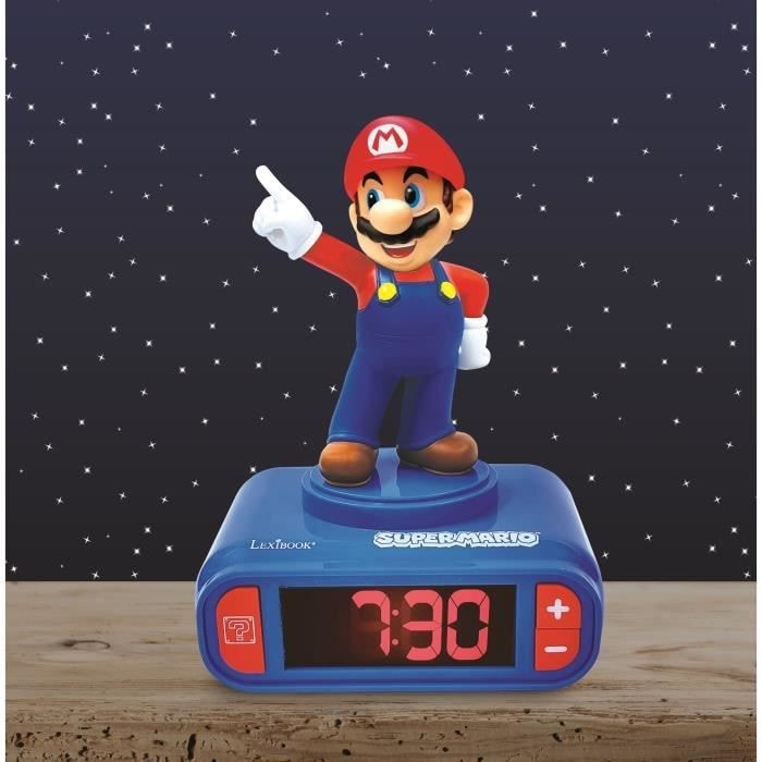 Super Mario - Lampe / Réveil numérique - Champignon