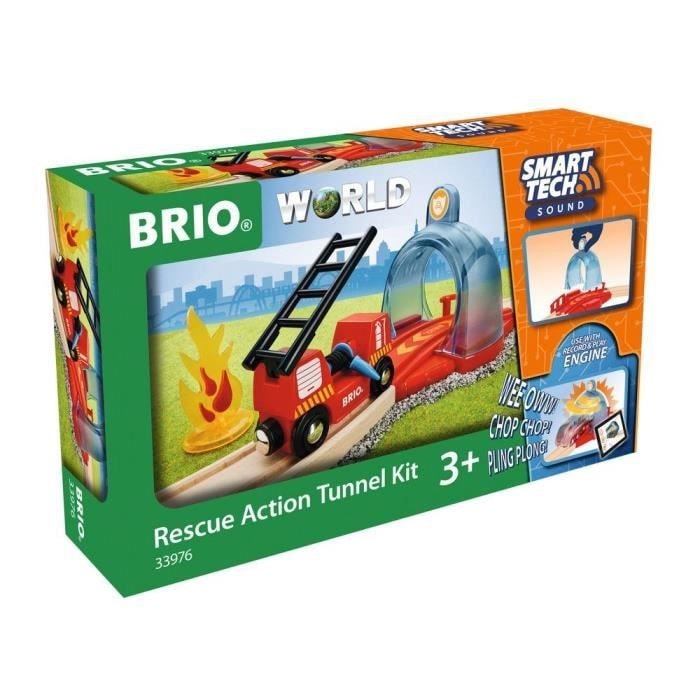 BRIO Portique Smart Tech Sound et accessoires pompier - 33976