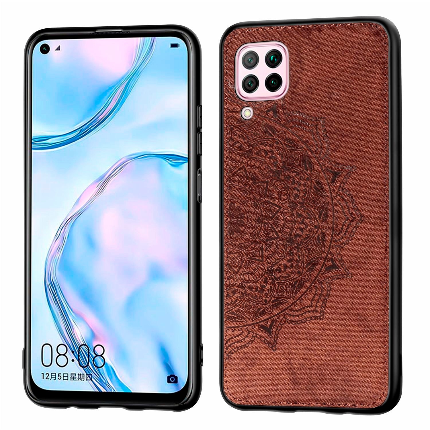 Custodia Portafoglio In PU Pelle Per Huawei P40 Lite / Nova 6SE – Flip Case Con Supporto, Chiusura Magnetica E Slot Per Carte – Nero