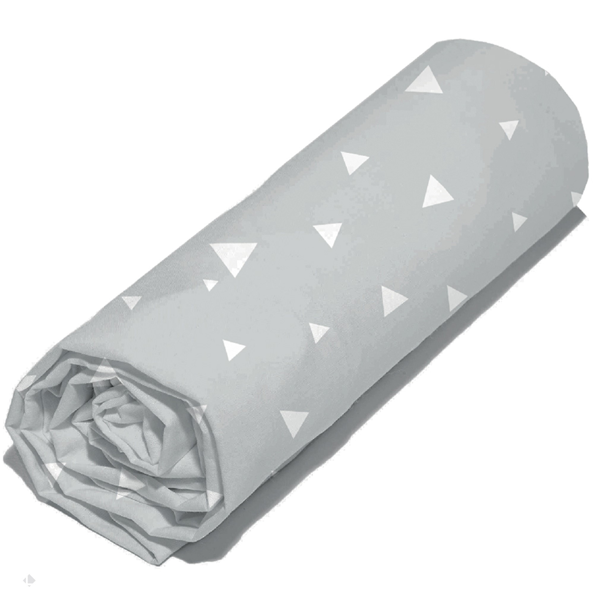 Drap housse 140x190 gris perle POLYCOTON - Matelas et oreillers