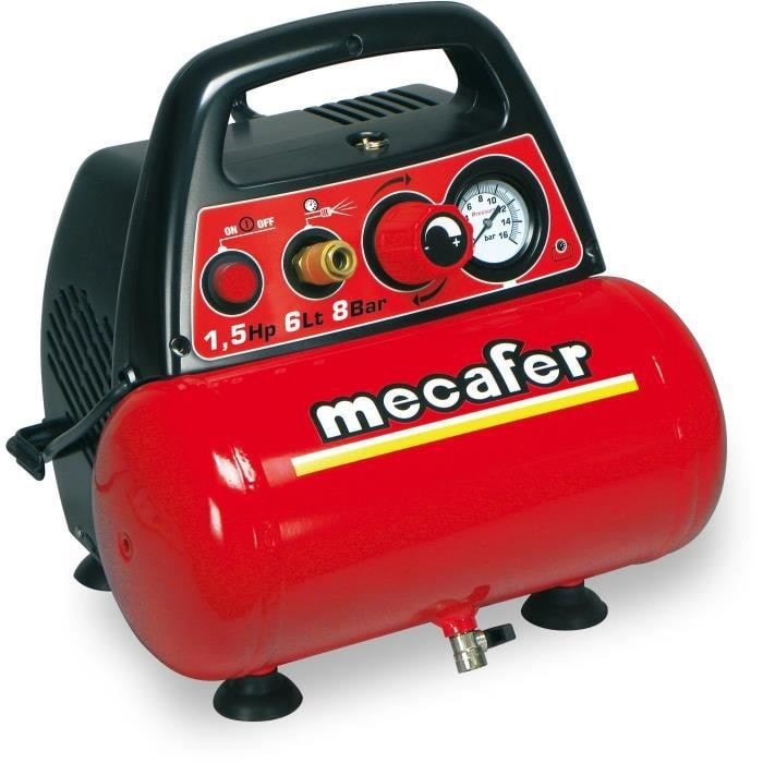 Mecafer compresseur 6l 1,5hp new vento mecafer + kit agrafage MECAFER