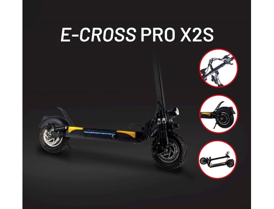 Trottinette électrique UrbanGlide ECross Pro - Moteur 800W, Batterie 48V 13Ah, Autonomie 50 Km