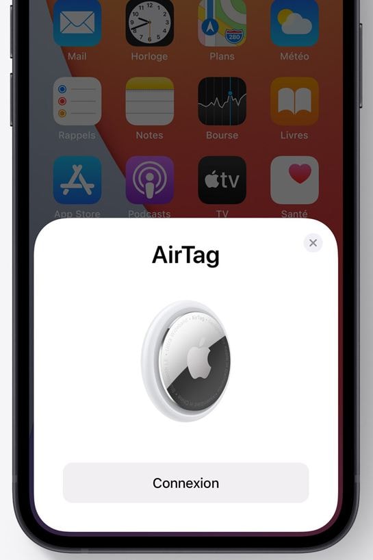 Étui de support AirTag compatible avec Apple Air Tags 2021, lot de
