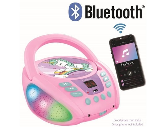 Lecteur Radio CD Port USB BigBen avec effets lumineux Rose - Autre jeux  éducatifs et électroniques