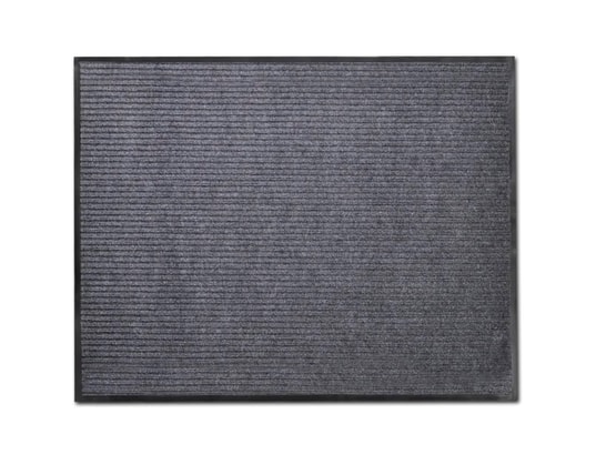 vidaXL Tapis d'entrée PVC Gris 90 x 120 cm