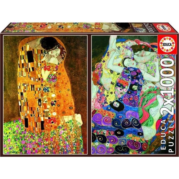 Puzzle 1000 pièces - La mère et l'enfant, de Gustav Klimt