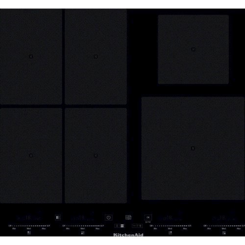 Table de cuisson kitchenaid khims 66500 cadre inox 4 foyers