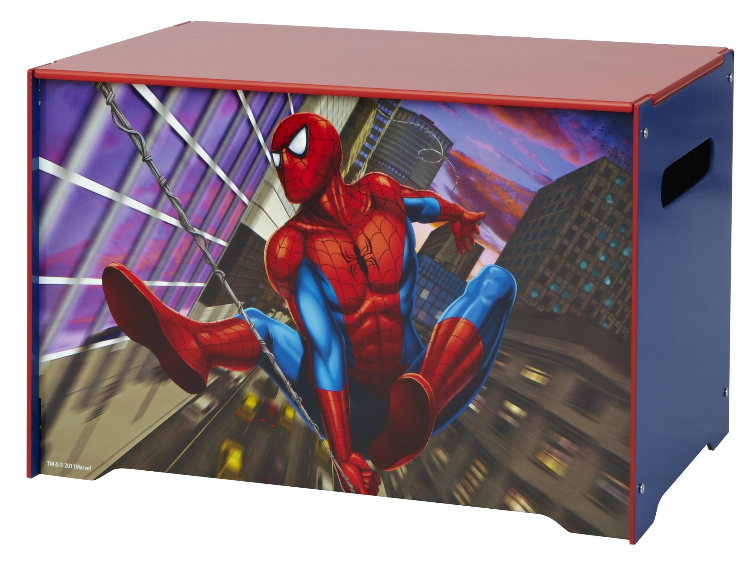 Coffre à jouets en bois Spiderman - meuble pour enfant Disney - la fée du  jouet