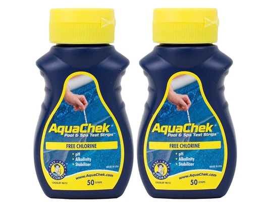 Lot De 2 Bouteilles Aquachek Testeur 4 En 1 Br+ph+alca+th à Prix