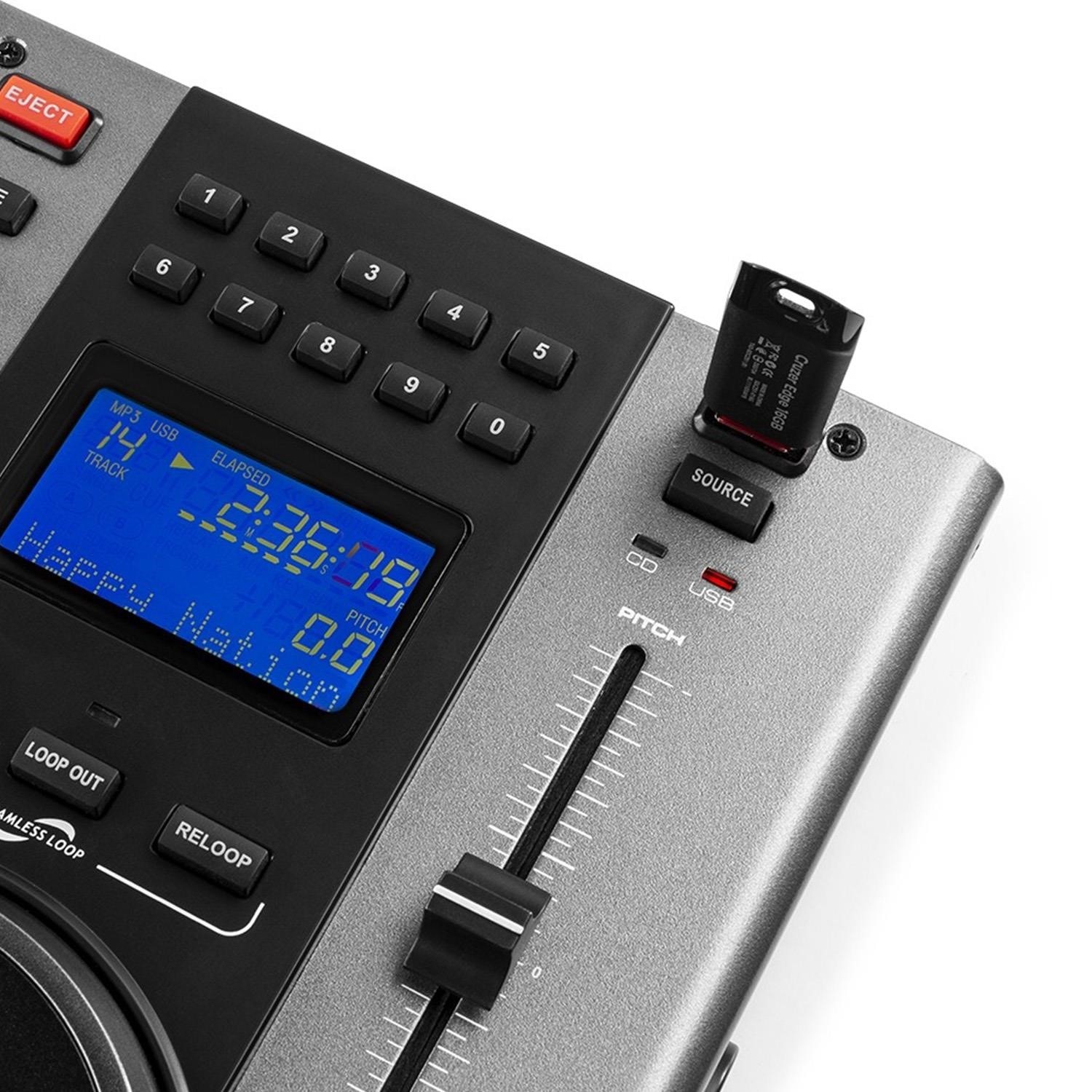 90€ sur Vonyx CDJ450 Station DJ - Table de mixage compacte - 2 lecteurs CD  / Bluetooth / 2x USB / 2 canaux - noir, Table de mixage, Top Prix