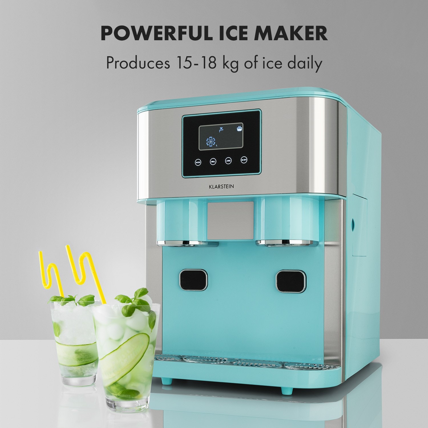 Machine à glaçons Klarstein Eiszeit Crush - glace pilée - 18kg/24h