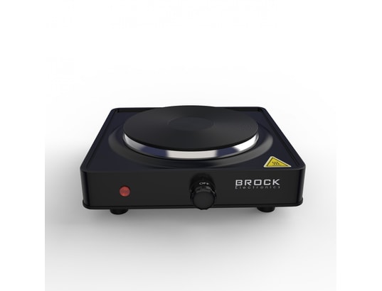 EP100BK - Plaque de cuisson électrique posable - 1 feux - 1000w (1x ø 155  cm) - noir BROCK Pas Cher 