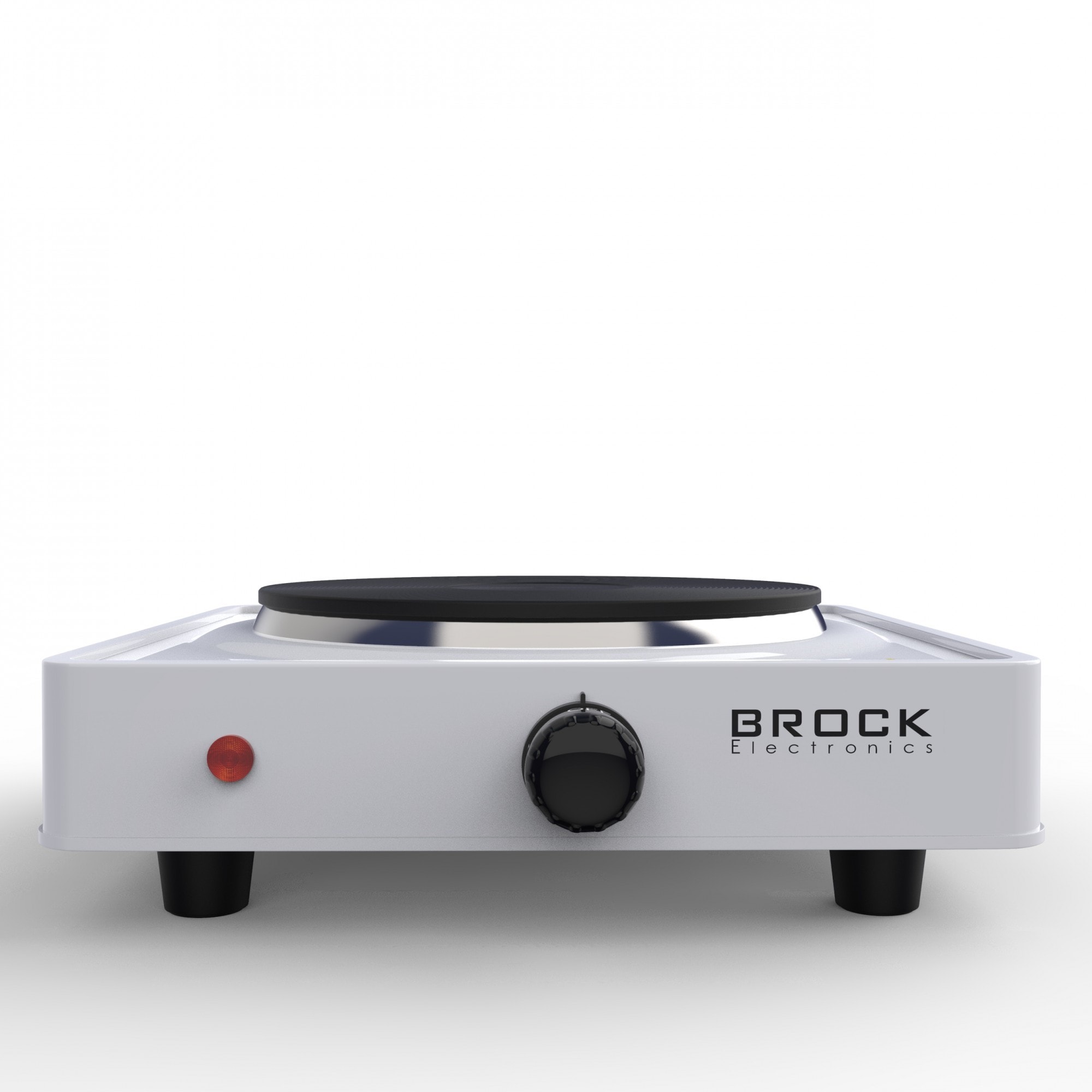 BROCK - Plaque de cuisson electrique portable - 1 feux - 1000w (1x ø 155  cm) - blanc Pas Cher