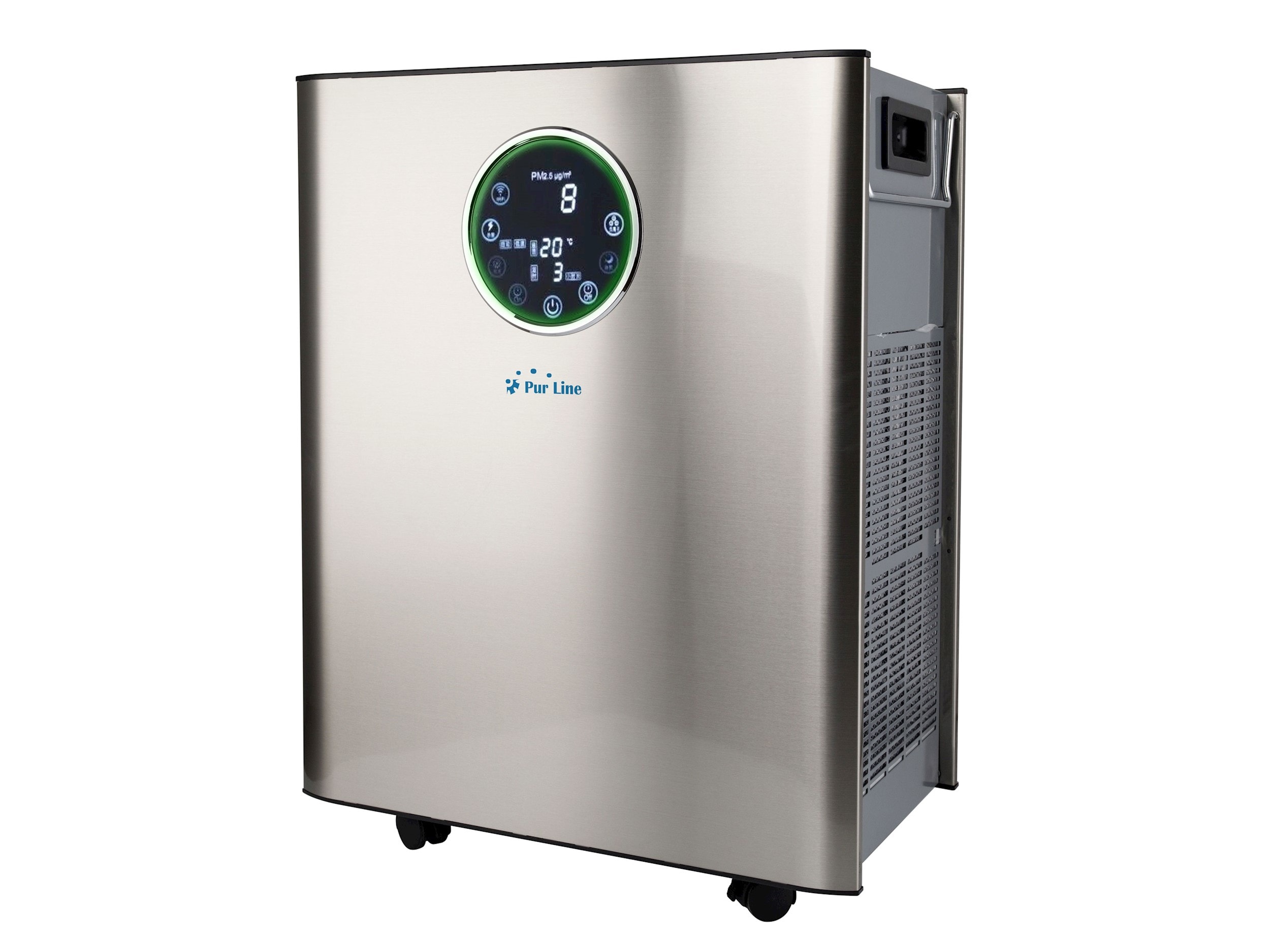 Purificateur d'air avec deux filtres hepa, charbon actif et catalyseur  froid pour 120 m² fresh air 250 PURLINE 59800 Pas Cher 