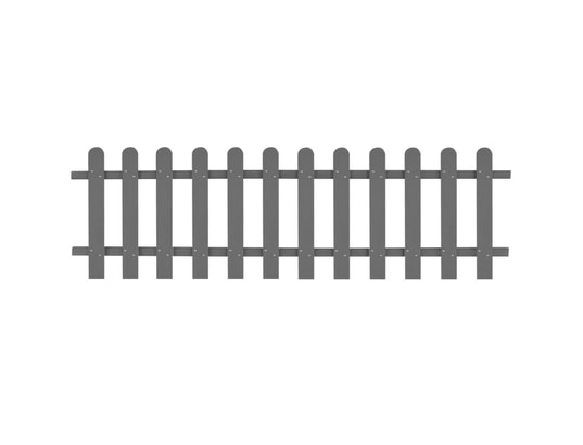 Vidaxl piquets de clôture de sol 2 pcs pour clôture en wpc acier