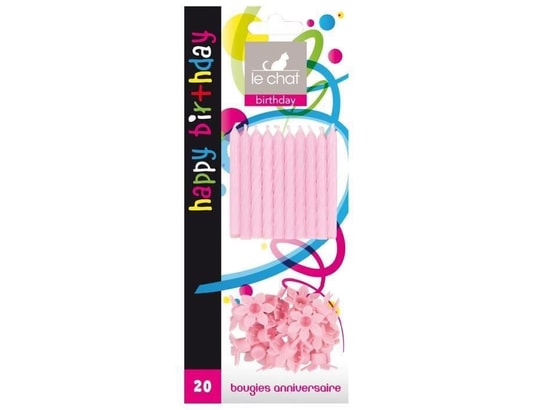 Le Chat Lot De Bougies D Anniversaire Avec Bobeches H Cm Rose Lot De 3 Le Chat Ma 38ca357lech 9sqwn Pas Cher Ubaldi Com