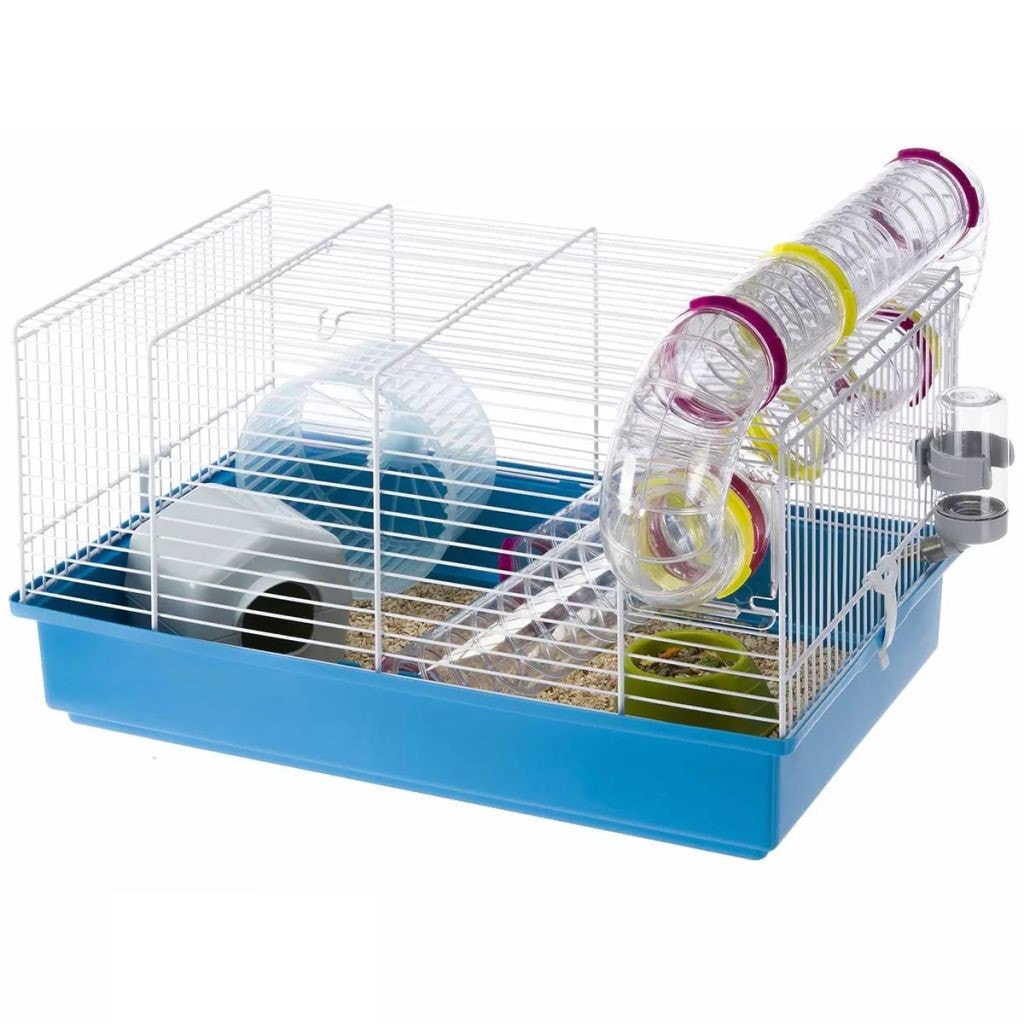 Ferplast cage pour hamsters paula bleu 46x29,5x24,5 cm 57906411