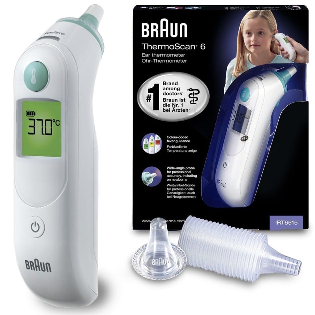 Braun thermomètre auriculaire thermo scan 6 blanc BRAUN Pas Cher