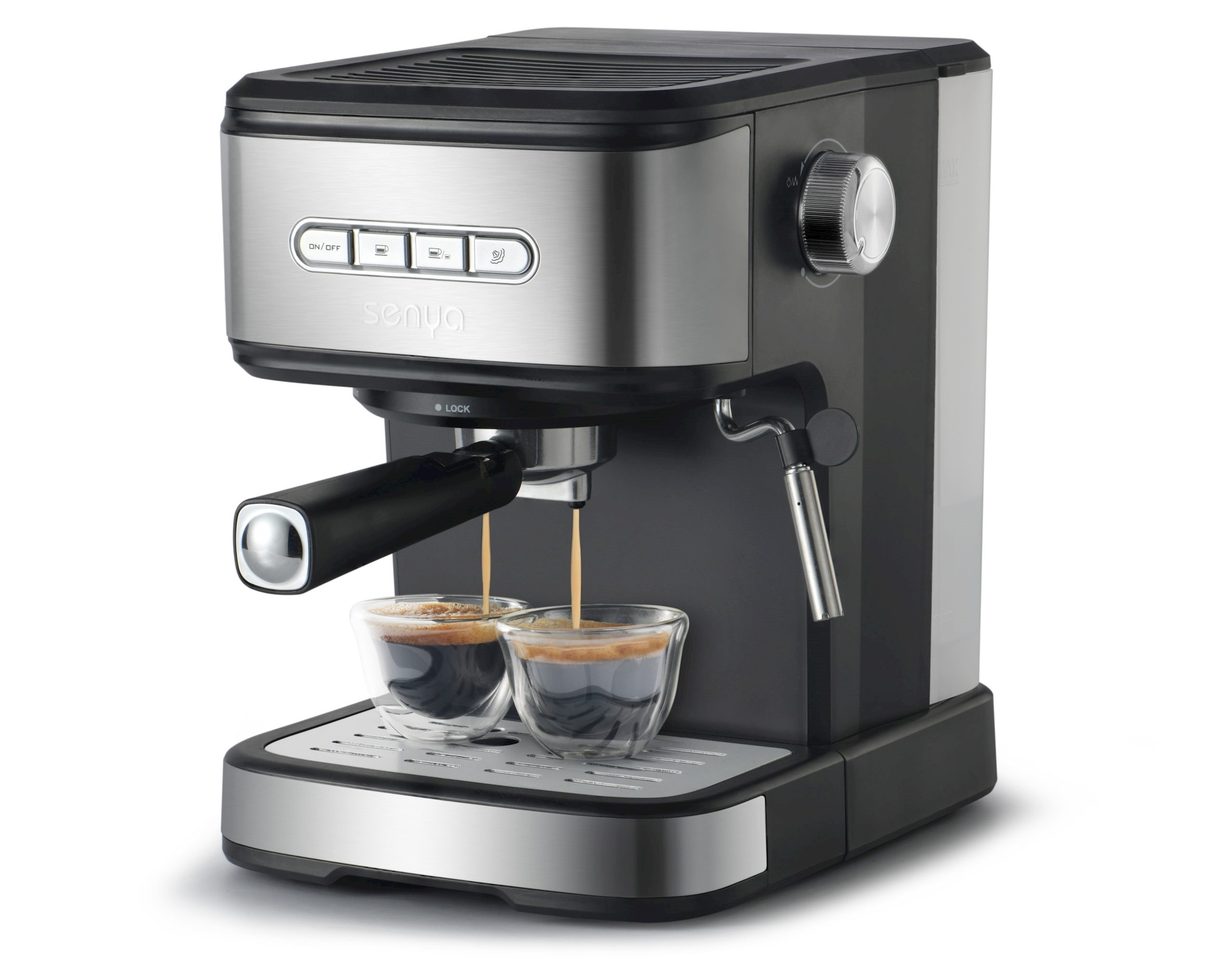 Machine à café expresso percolateur 15 bars tasty coffee SENYA Pas