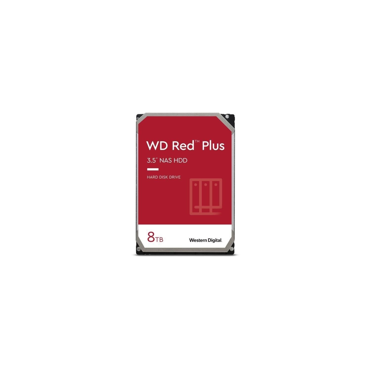 Disque dur WD Red Plus NAS 8To 3.5 7200 tr/min (WD80EFBX)