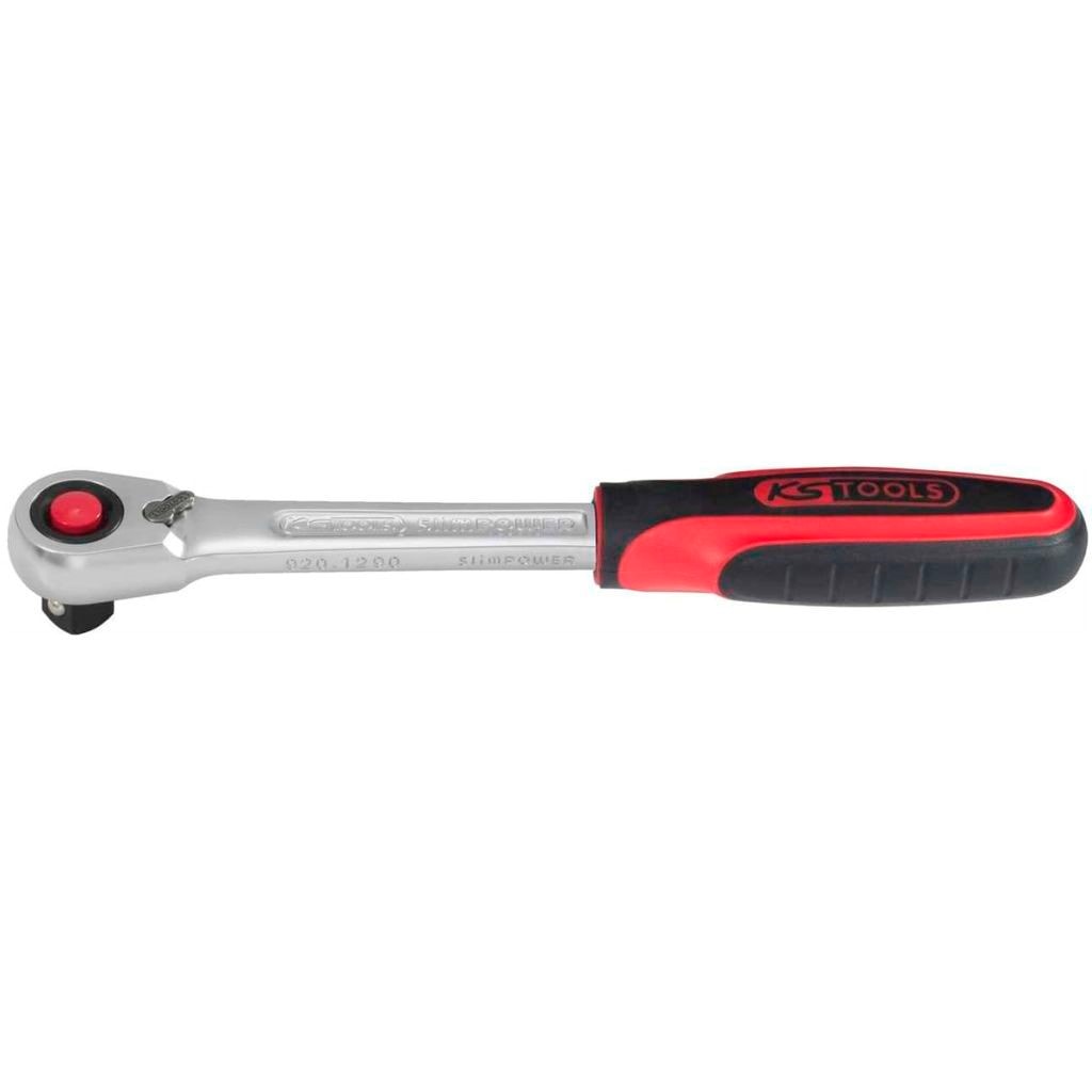 KS TOOLS 922.3990 ratel 72 tanden ULTIMATE 3/8 inch, rood/zwart