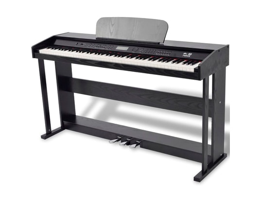 Vidaxl piano numérique avec pédales 88 touches noir panneau mélamine VIDAXL