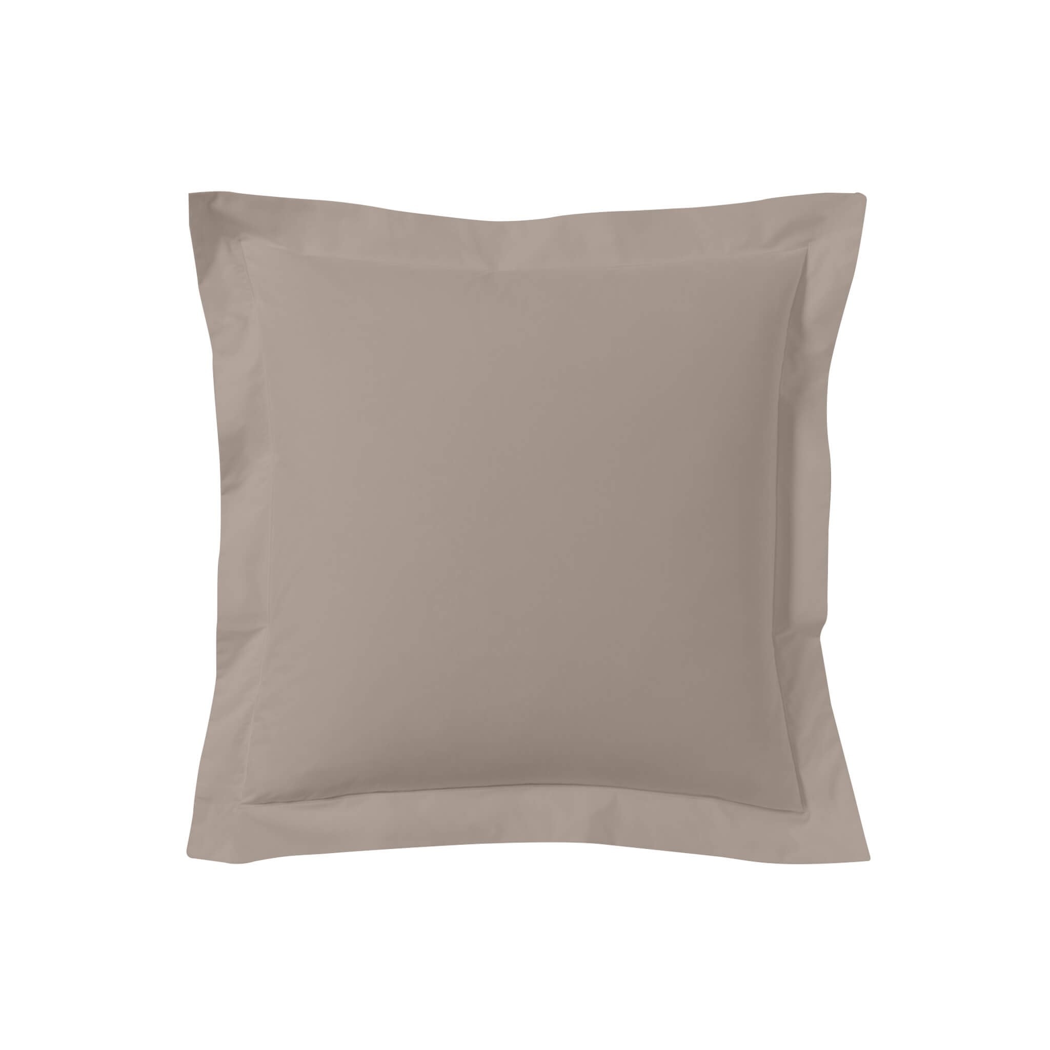 Lot de 2 taies d'oreillers percale lin 65x65 cm