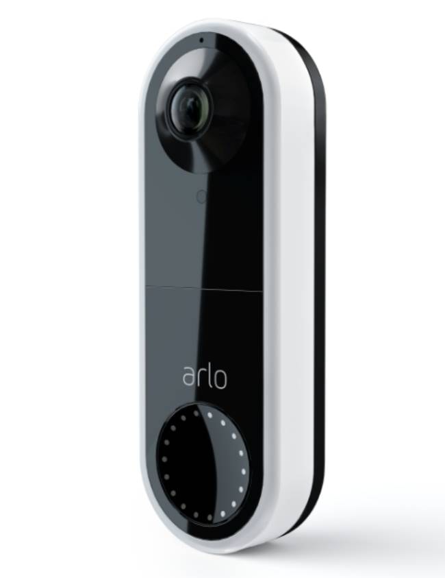 Sonnette avec caméra intelligente Wi-Fi Arlo - blanc