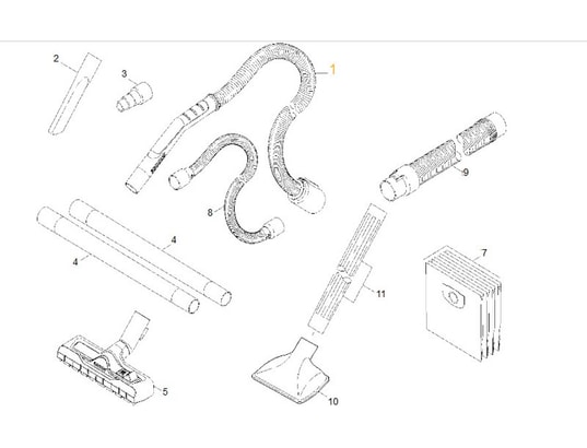 Flexible Complet Avec Poignee Reference 90128660 KARCHER Pas Cher