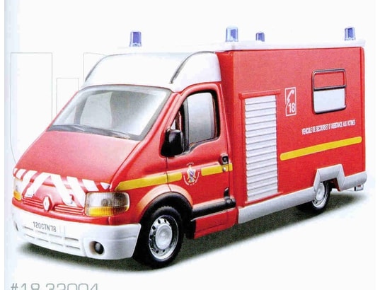 Renault master pompier 1/50 burago BURAGO 02032004