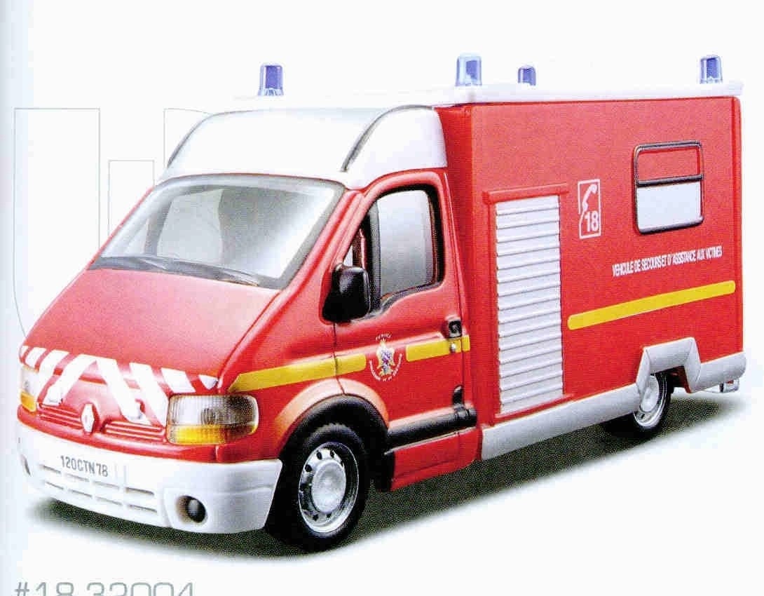 Renault master pompier 1/50 burago BURAGO 02032004
