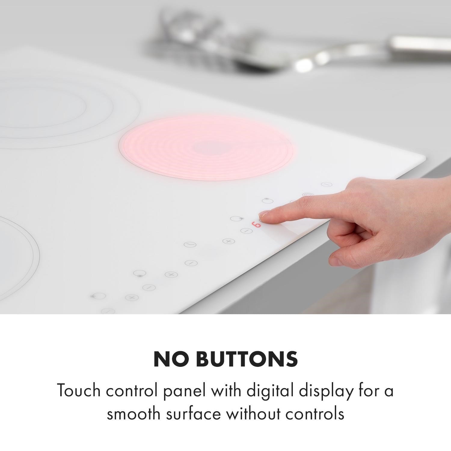 Klarstein virtuosa 4 table de cuisson vitrocéramique 4 zones , 6500