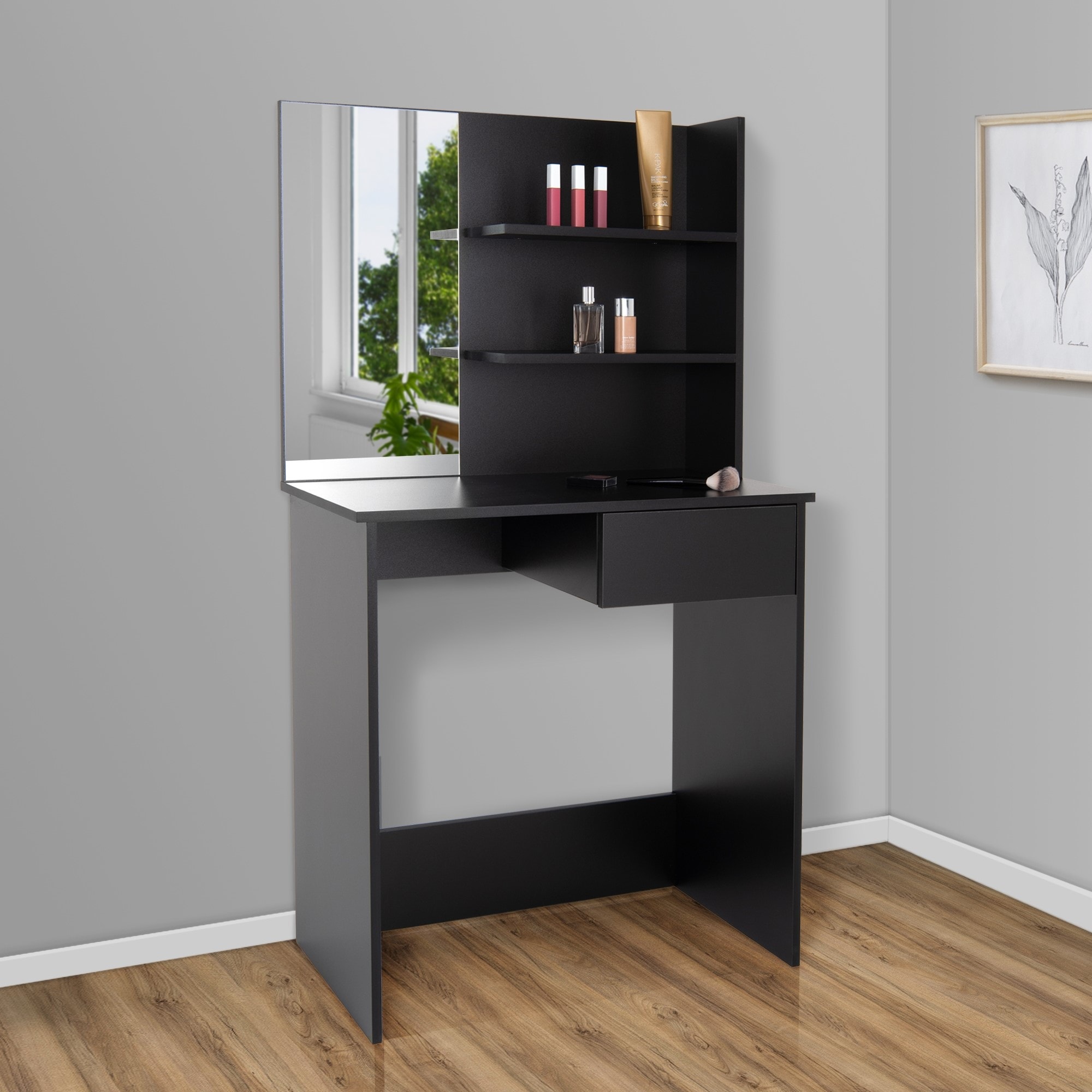 Ecd Germany - Meuble de maquillage commode de coiffeuse avec