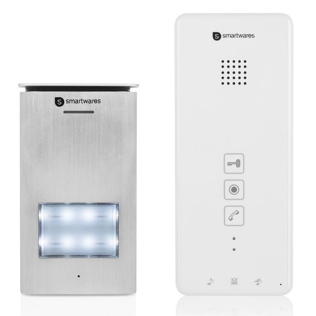 Smartwares système d'interphone audio 1 appartement 20,5x8,6x2,1
