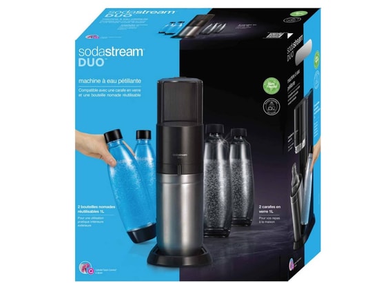 SodaStream DUO Machine à Eau Pétillante pour Car…