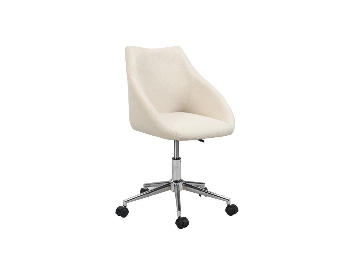 Chaise de bureau reza - tissu - beige - hauteur ajustable VENTE-UNIQUE  678115 Pas Cher 