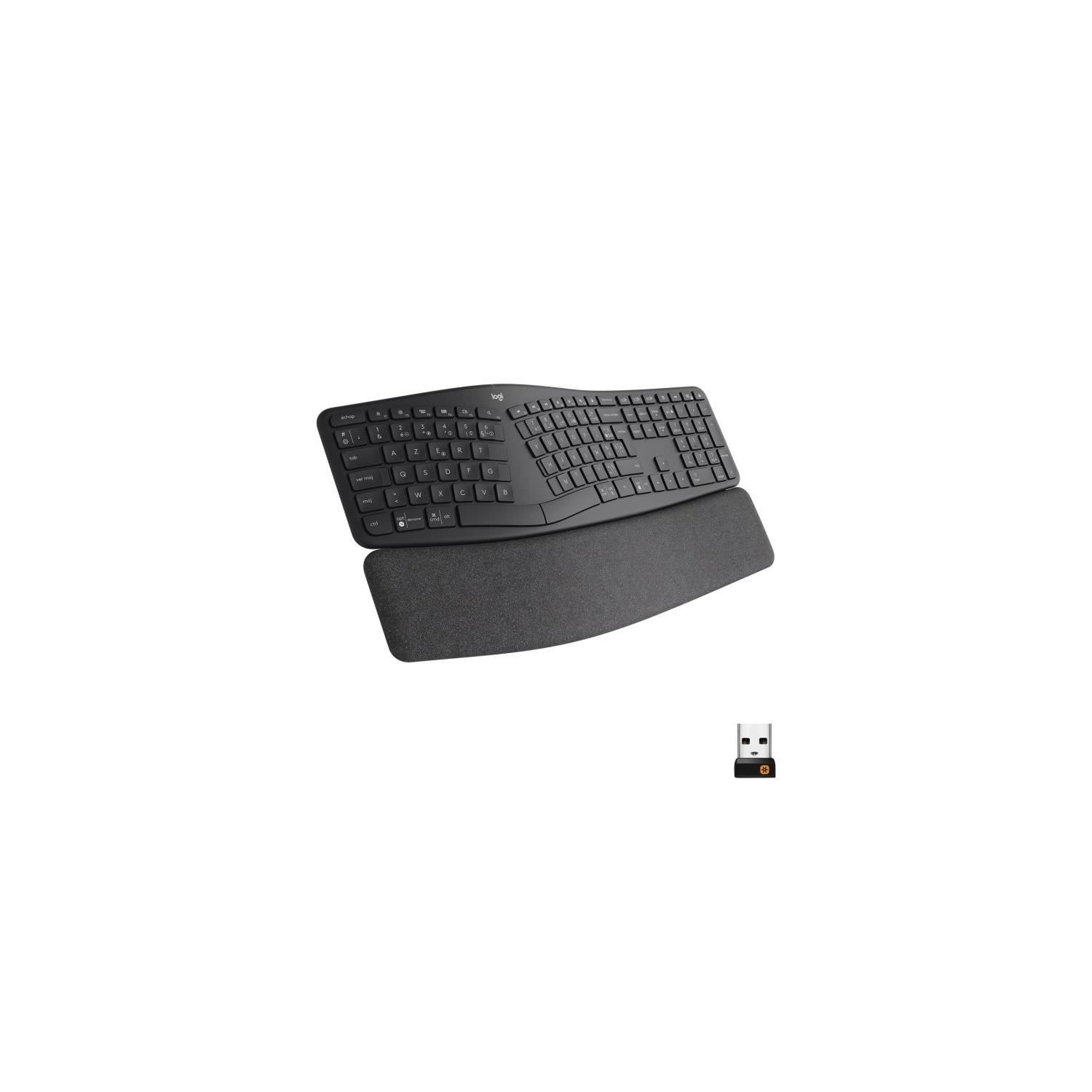 Logitech – clavier ergonomique sans fil Bluetooth ERGO K860, fendu avec  repose-poignet, pour ordinateur portable, bureau - AliExpress