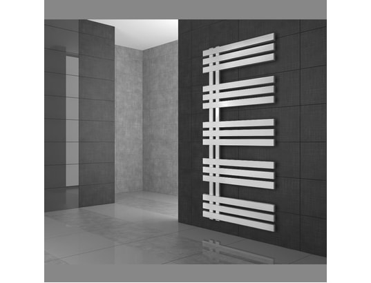 blanc droit avec raccordement latéral Puissance 1200W 500 x 1500 mm ECD Germany Sèche-serviettes de salle de bain électrique 