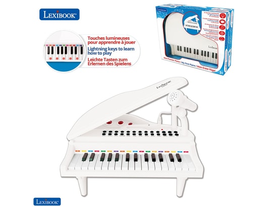 Mini Piano À Queue Électronique Avec Micro, 31 Touches Lumineuses Pour  Apprendre La Musique - Jeux d'imitation BUT