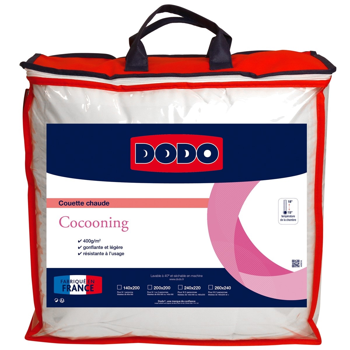 Couette 200/200 cocooning chaude DODO BN_000568_032 Pas Cher 