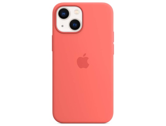 Coque APPLE iPhone 13 Silicone rose clair Apple en rose