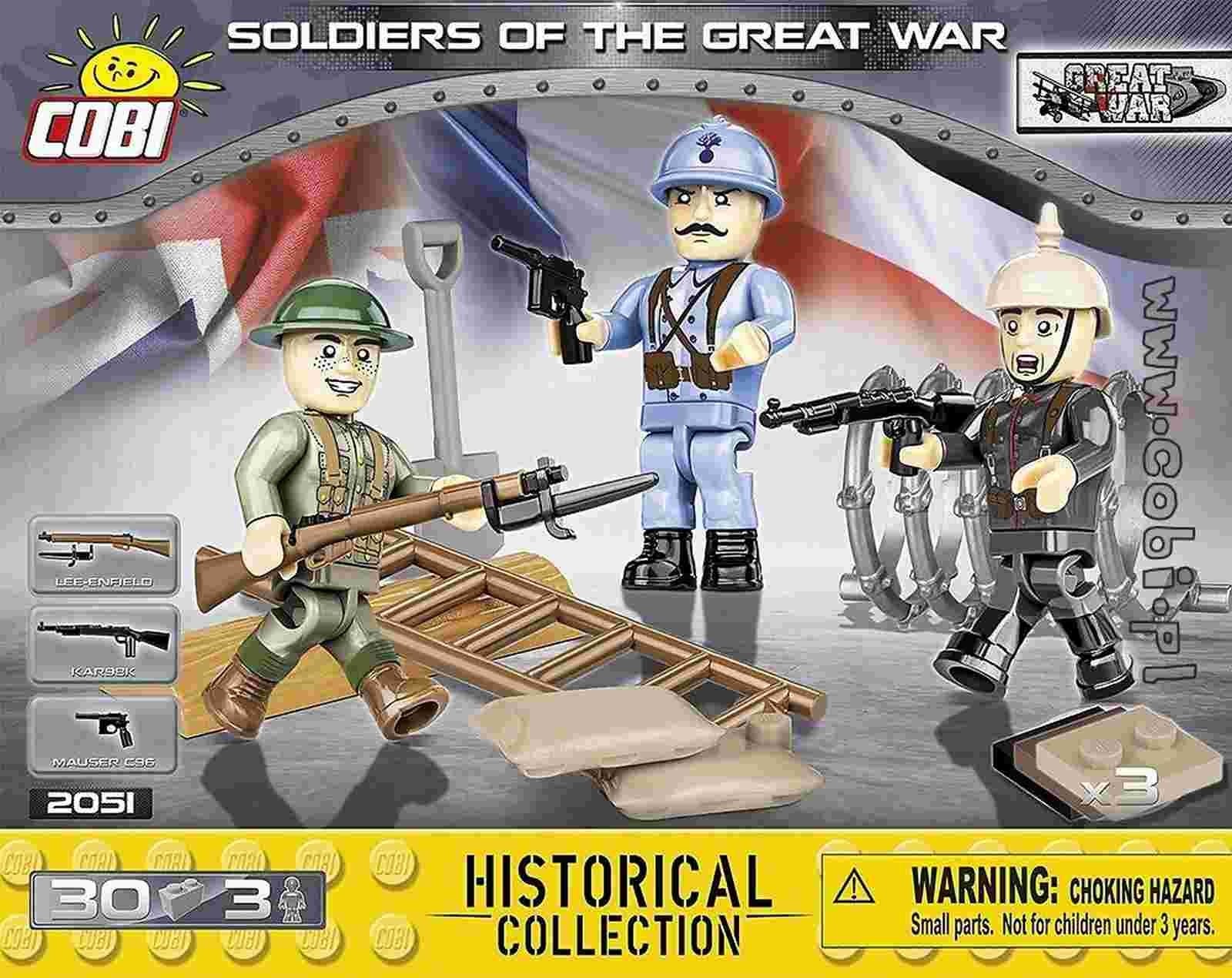 COBI 2027 Soldats Allemands - 3 figurines avec accessoires
