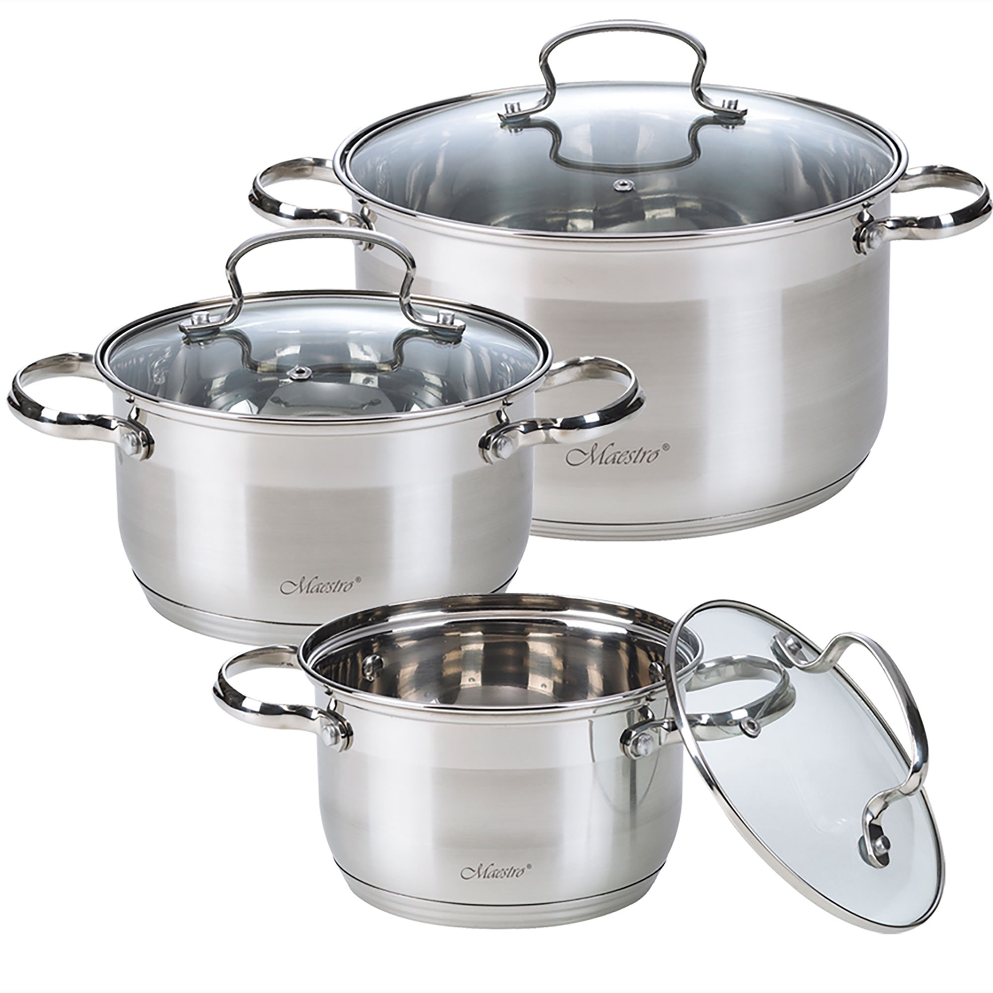 Set De Casseroles 9 Pièces Antiadhésives – Compatible Induction – Poignées Amovibles Et Empilables - 6
